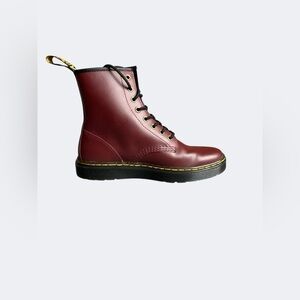 Dr.  Martens Smooth Leather Lace-Up Boots, Cherry Red